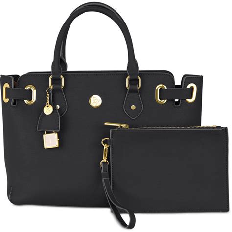 Joy Mangano Christie Leather Satchel 